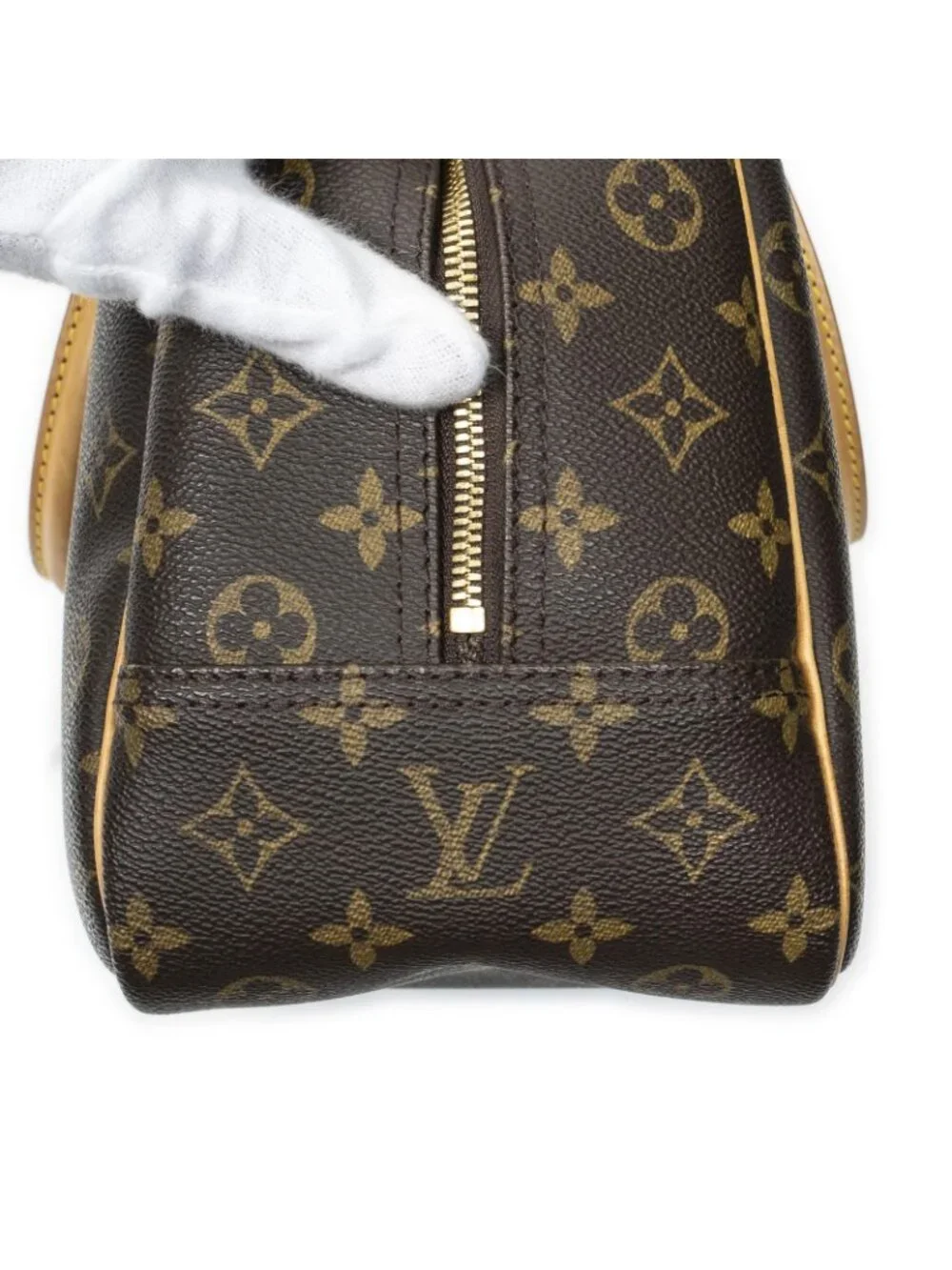 Louis Vuitton Deauville Brown Monogram Canvas Handbag - Picture 7 of 10